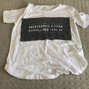 white abercrombie shirt